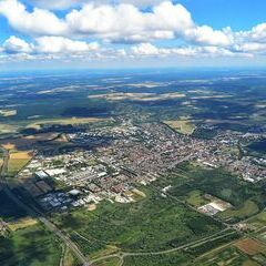 Flugwegposition um 13:20:19: Aufgenommen in der Nähe von Kreis Nagykanizsa, Ungarn in 1502 Meter